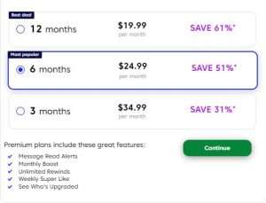 match membership plans